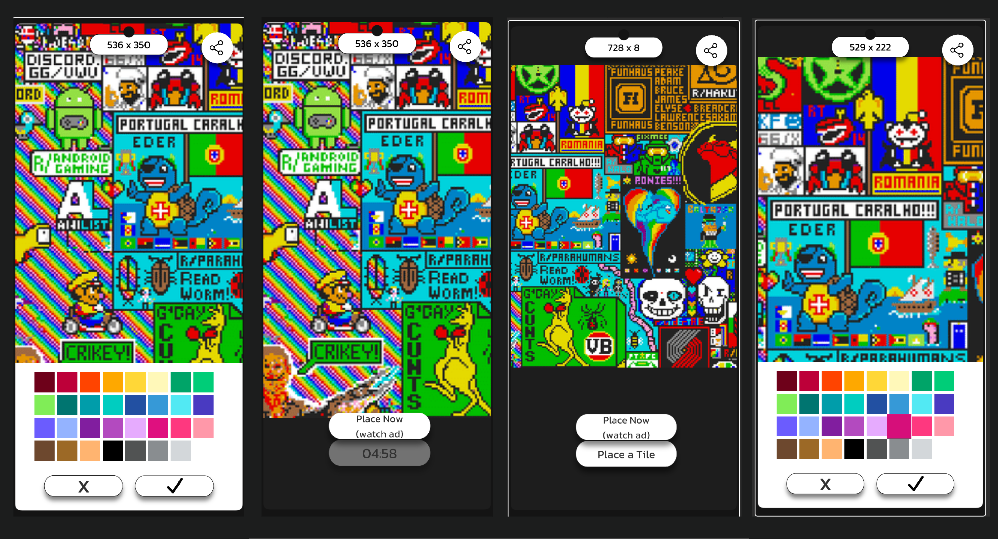 An image of the Your Place Pixel Battle
 project.